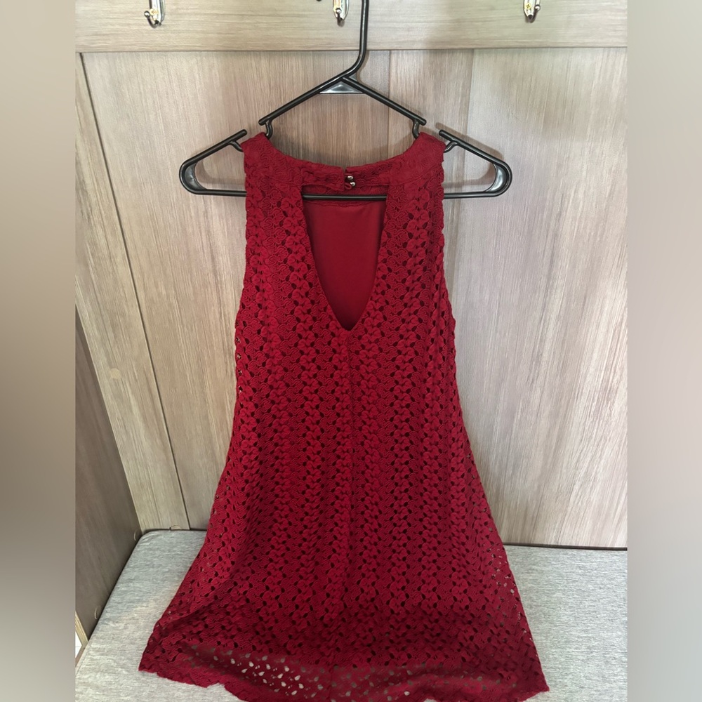 Altar’d State Deep Red Dress - Picture 4 of 4